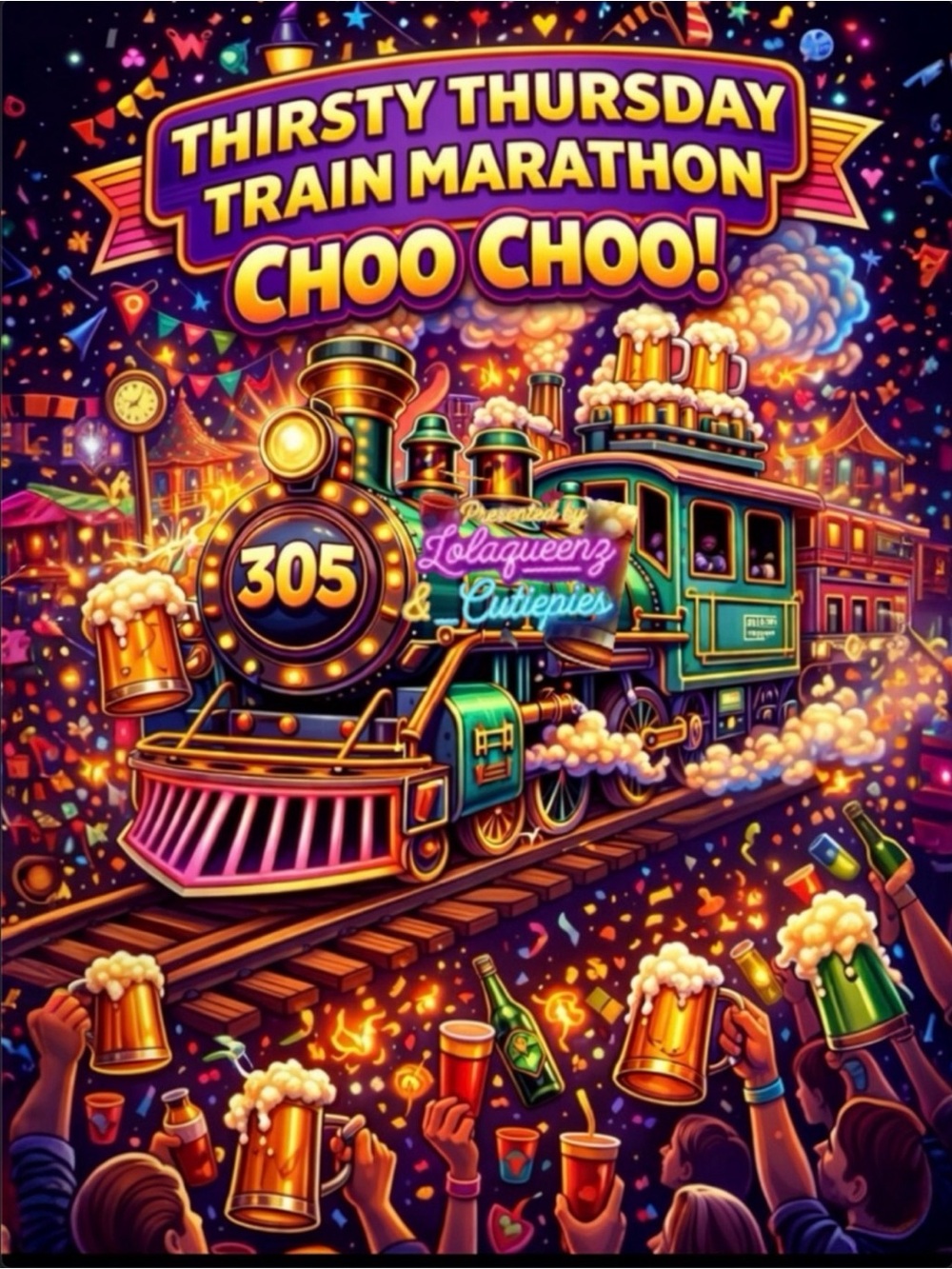 @mblessings25 Thirsty Thursday Train Marathon Choo Choo! I’M LIVE NOW 🦄 JOIN US - Picture 2 of 2